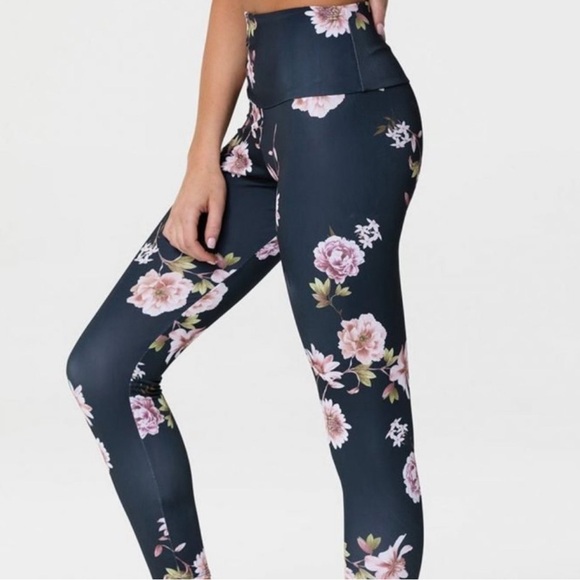 Onzie Floral High-Waisted Leggings - Picture 3 of 6